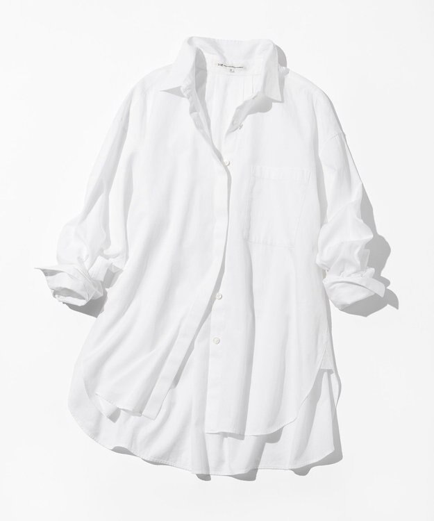 23区 L 【Oggi掲載・見上愛さん着用】CANCLINI シャーティング ルーズフィットシャツ ホワイト系