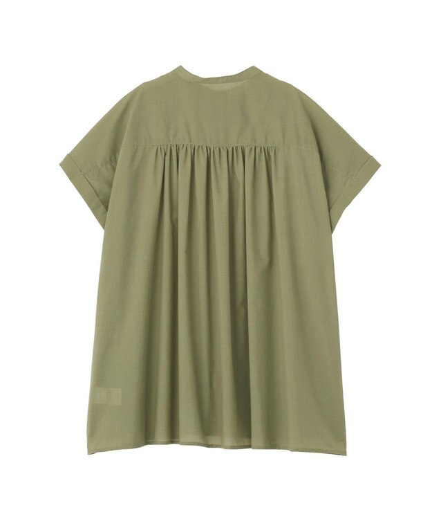 AMERICAN HOLIC 【予約】【WEB限定】イージーケア+接触冷感 フレンチスリーブギャザーシャツ Khaki