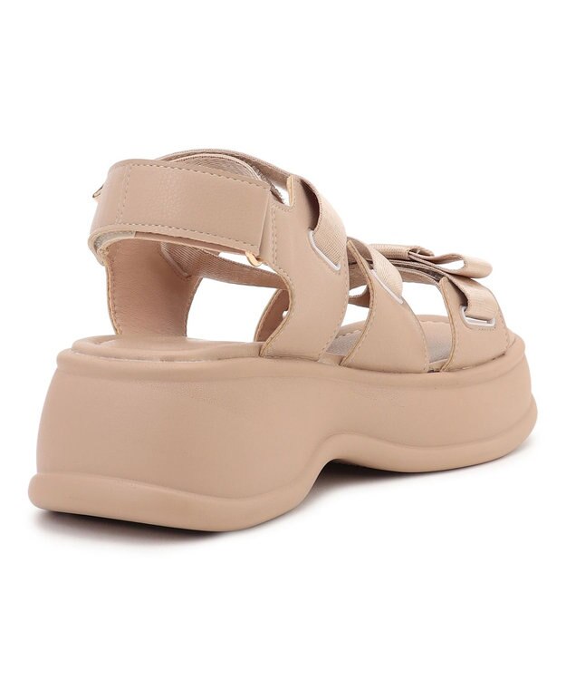 TOCCA CROSSING RIBBON SPORTS SANDALS サンダル ベージュ系
