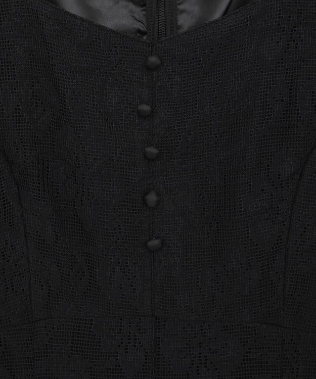 earth music&ecology パネル切り替えレースワンピース Black