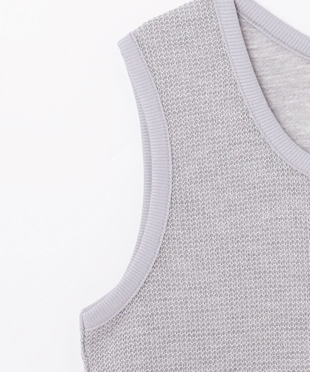 GRACE CONTINENTAL ラメカットトップ シルバー