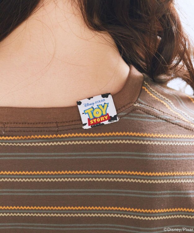 earth music&ecology 【予約】レトロボーダーTシャツ/TOY STORY ブラウン