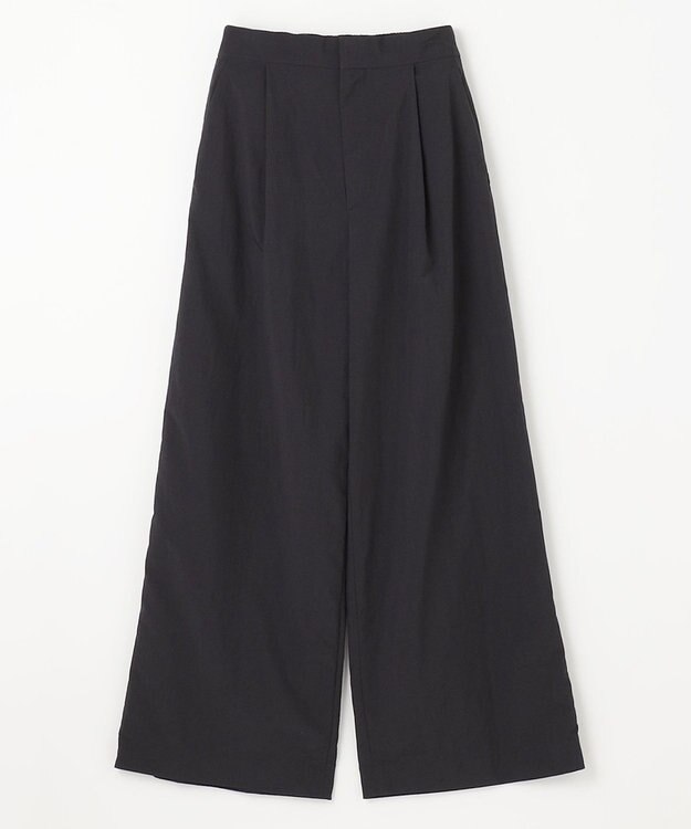 NAVE 【ReNAVE・洗える/撥水加工/接触冷感/UVケア/セットアップ】ナイロンタスラン ワイドパンツ ブラック系