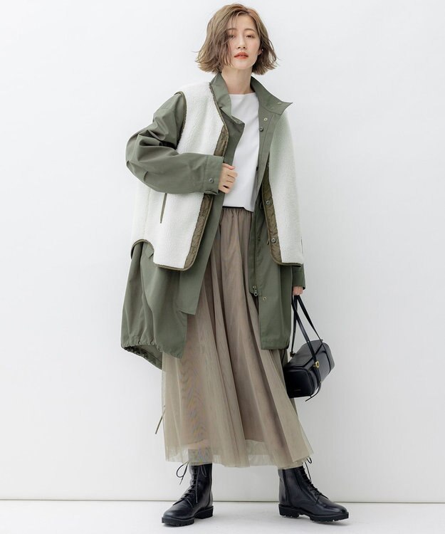 23区 ORSETTO PIAZZA スクエア ハンド バッグ ブラック系