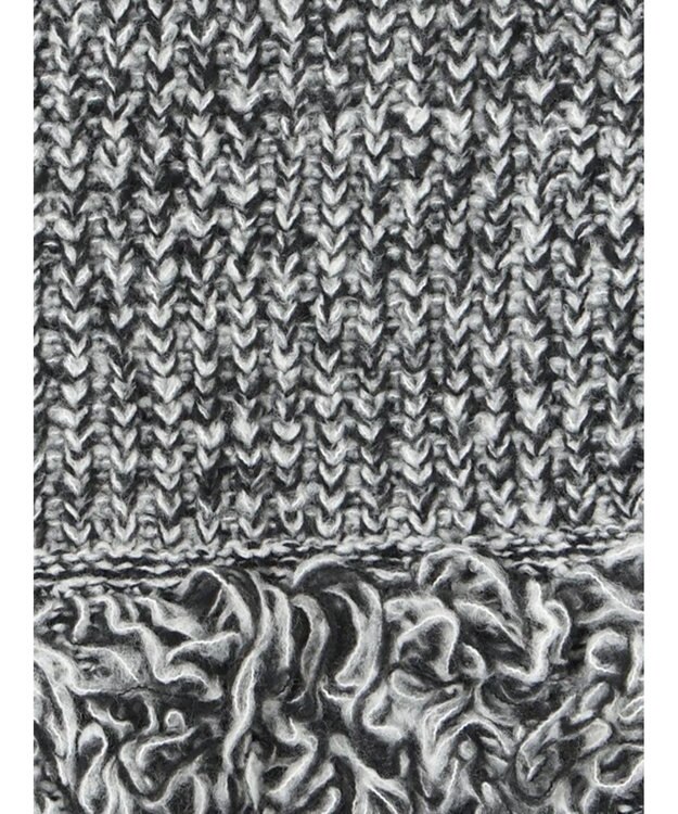 Te chichi ループ編みポンチョ グレー