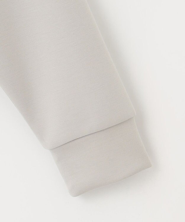 Feroux 【洗える】ダブルジップダンボールロゴ パーカー ライトグレー系