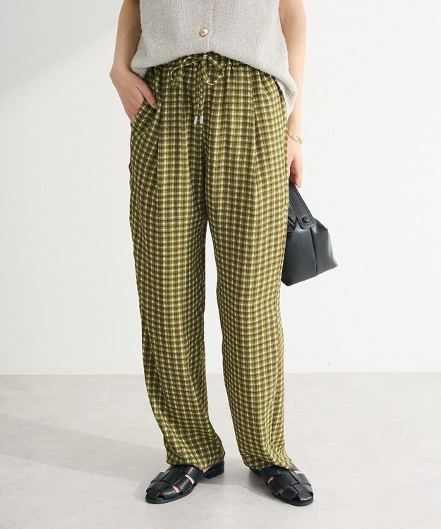 Green Parks 柄イージーパンツⅤ（テーパード） Green