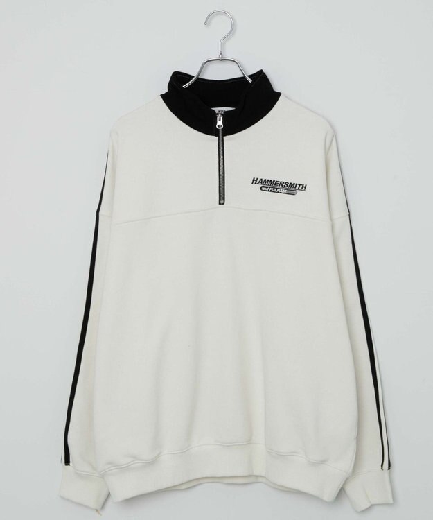 WEGO ヘビーウエイトラインスリーブプルオーバー オフホワイト