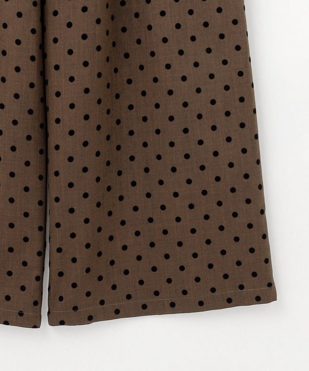 Feroux ドットフロッキー ロンパース ダークブラウン系1