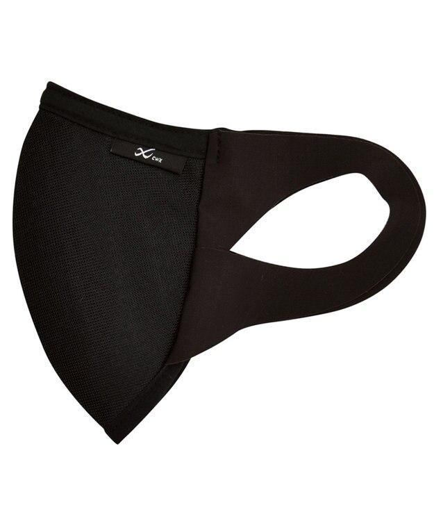 CW-X 【UNISEX】スポーツマスク　息がしやすい３D設計　フィットしやすいノーズワイヤー　メッシュ　/ワコール　HYR701 ブラック