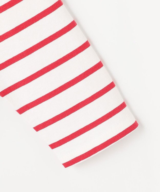 ANY L コクーンボーダープルオーバー レッド