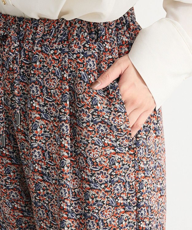 Green Parks 柄イージーパンツⅤ（テーパード） Red