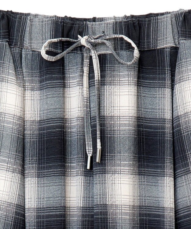 Green Parks 柄イージーパンツⅤ（テーパード） Black