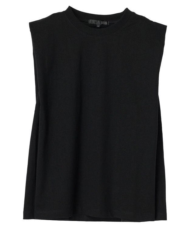 Green Parks ・ＳＵＧＡＲＳＰＯＯＮ【ＣＯＯＬ】タックノースリーブＴＥＥ Black