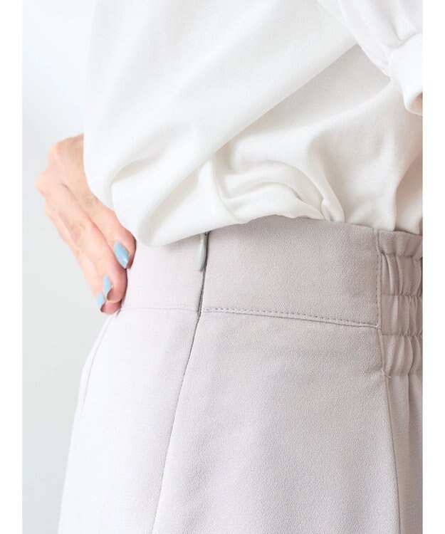 earth music&ecology レースヘムスカート Gray Beige