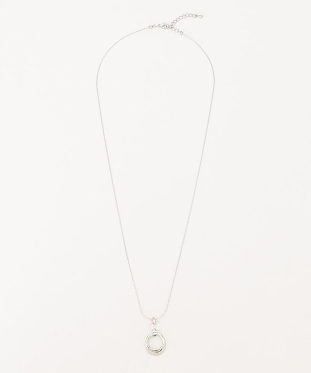 ANY SIS 【美人百花7月号掲載】トリプルリング ネックレス シルバー