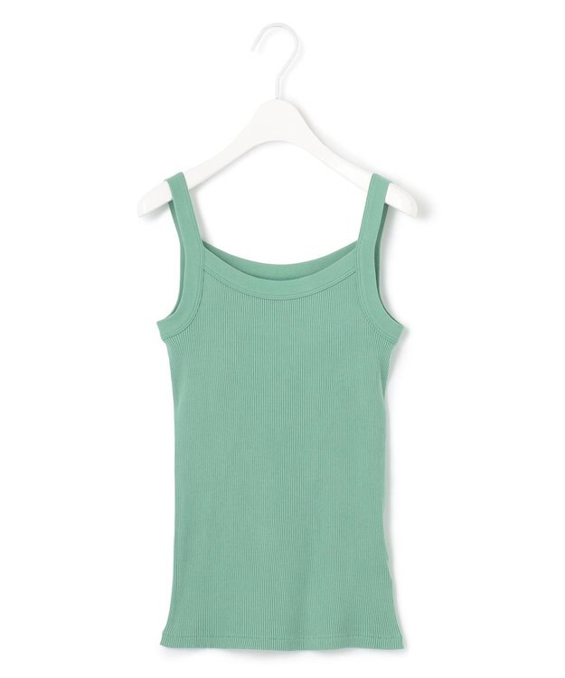 ICB オーガニックリブタンク キャミソール型 スモーキーグリーン系