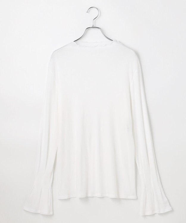 #Newans 【洗濯機可能】フレアカフスシアープルオーバー ホワイト