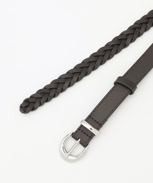 J.PRESS LADIES メッシュベルト ダークブラウン系