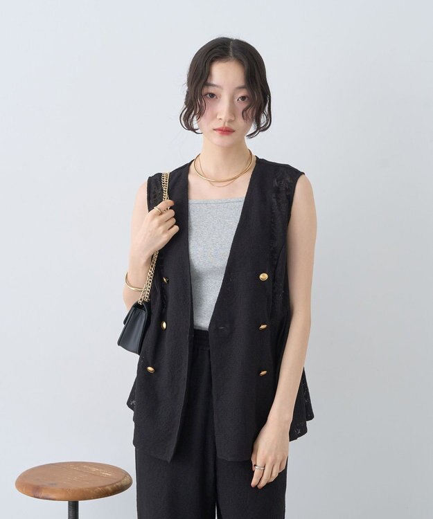 earth music&ecology レースジレ Black