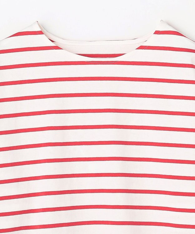 ANY L コクーンボーダープルオーバー レッド