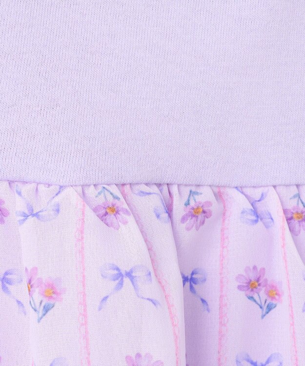 ANY KIDS ひらひら バックシャンTシャツ ラベンダー