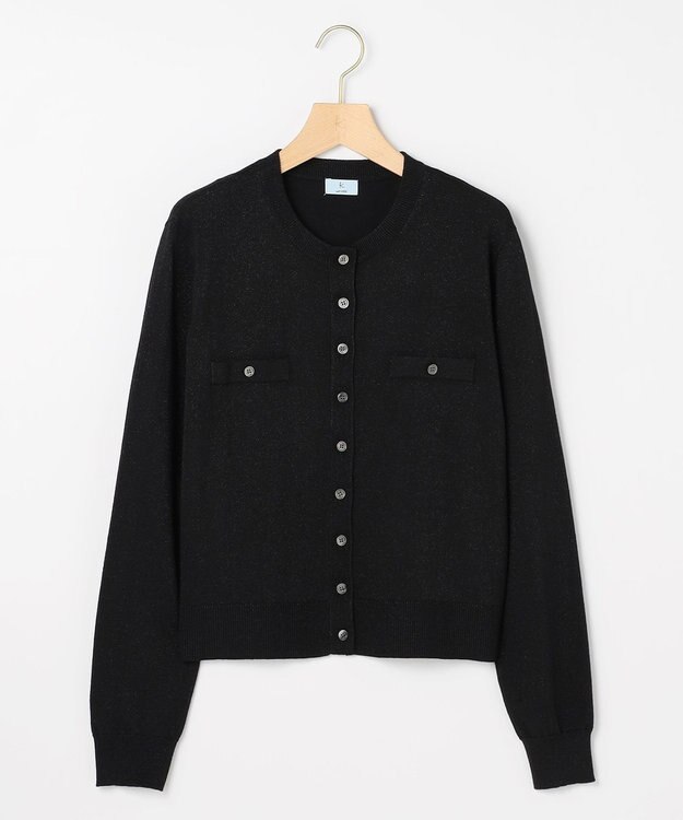 組曲 S ラメアンサンブル ニット ブラック系