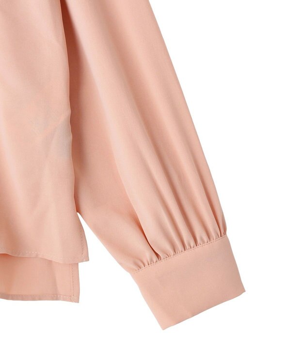 YECCA VECCA スカーフリング付きボウタイブラウス Pink