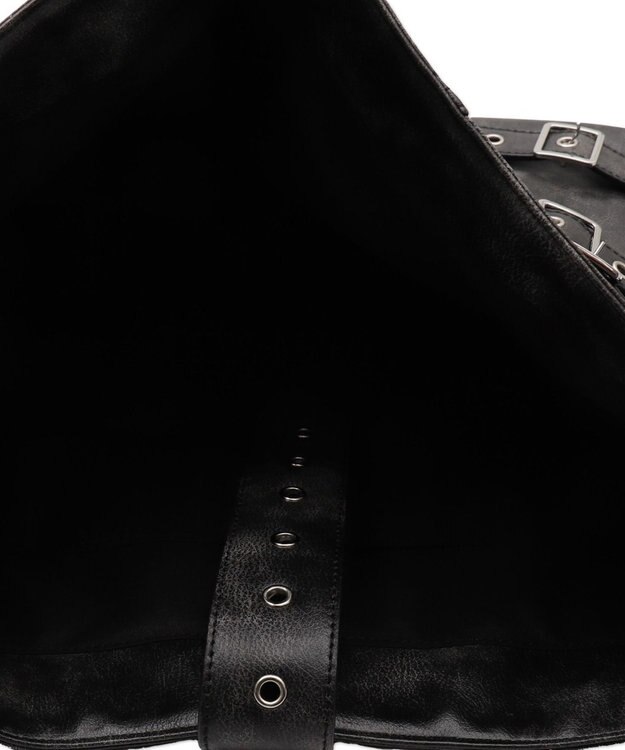 WEGO ベルトデザインBIGショルダー ブラック