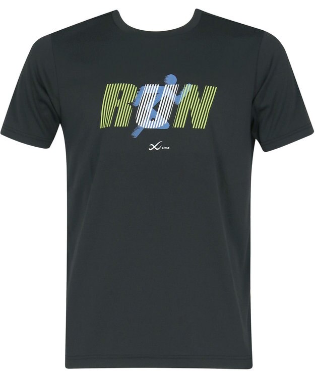 CW-X 【UNISEX】 CW-X トップス Ｔシャツ 半袖 3分袖 Ｕネック メッシュ素材 UVカット率90%以上(本体) ユニセックス DLR195 /ワコール ブラックスペシャル