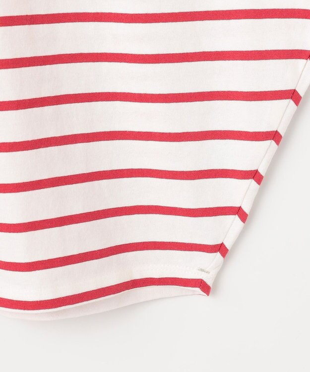 ANY L コクーンボーダープルオーバー レッド