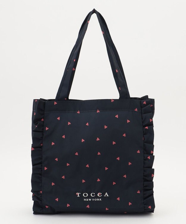 TOCCA 【百田夏菜子さん着用・新色登場】DANCING LOVE FRILL SUBBAG サブバッグ ネイビー系
