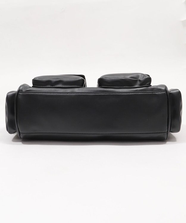 WEGO ポケットデザインボストンショルダー ブラック