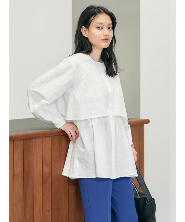 AMERICAN HOLIC サッカーワントーンティアードチュニック Off White