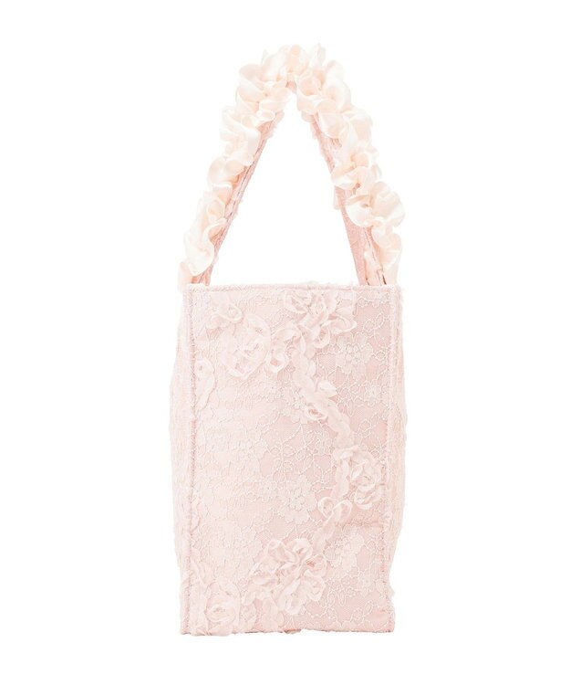 Maison de FLEUR 桜フリルハンドルスクエアトートSバッグ Light Pink