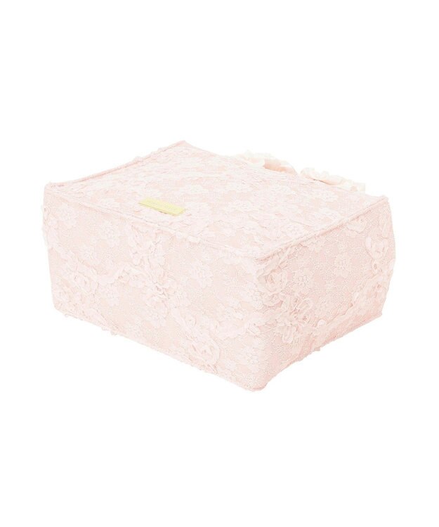 Maison de FLEUR 桜フリルハンドルスクエアトートSバッグ Light Pink