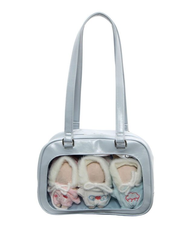 WEGO 【痛バ＆推し活グッズ】めるふわぬい痛ボストンバッグ サックス
