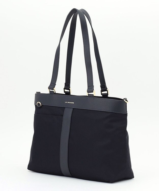 LA BAGAGERIE コンビ2WAYトートバッグ Mサイズ ネイビー