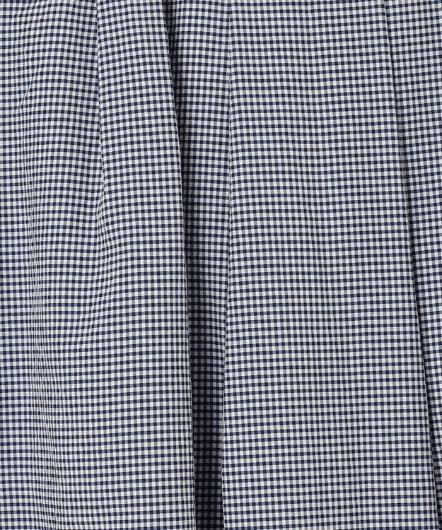 J.PRESS LADIES 【洗える】アセVis ギンガム スカート ネイビー系3