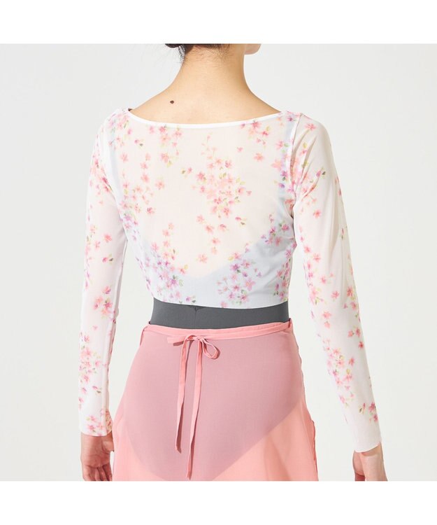 Chacott 【MAY NAGAHISA】チュールトップ ホワイトプリント