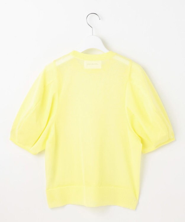 自由区 【カトリエムブーケ】Pure et feminine シアーボリュームスリーブプルオーバー レモン