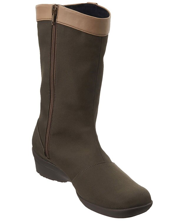 ASICS WALKING ペダラウォーキングシューズ 3E ヒール高3.5cm グリーン系