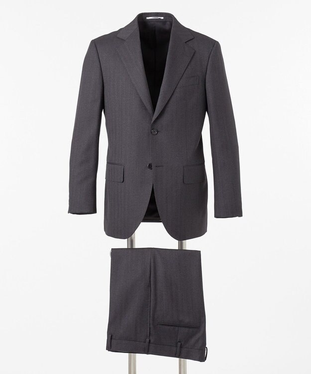 A.PRESSE グレー ストライプ ダブルブレストスーツ　セットアップ A.PRESSE グレー ストライプ ダブルブレストスーツ セットアップ