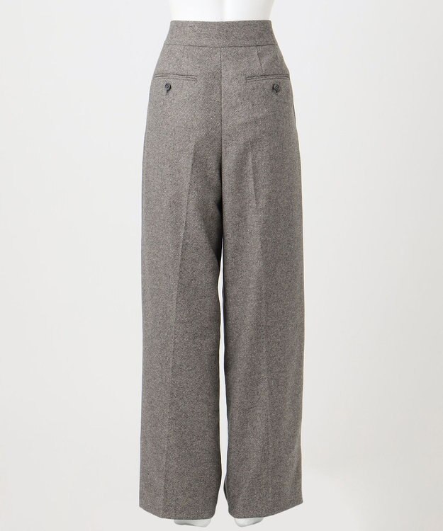 23区 S 【エステータ】シルクネップツイード パンツ グレージュ系