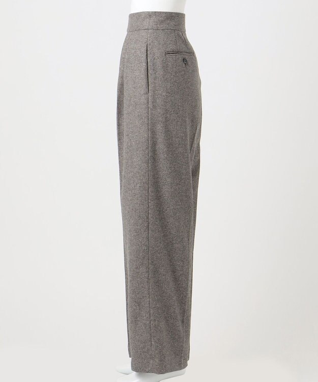 23区 S 【エステータ】シルクネップツイード パンツ グレージュ系