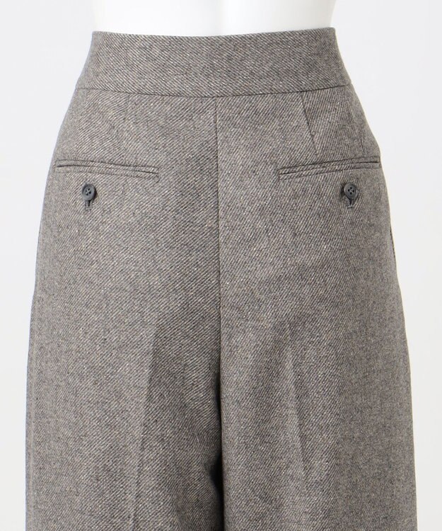 23区 S 【エステータ】シルクネップツイード パンツ グレージュ系