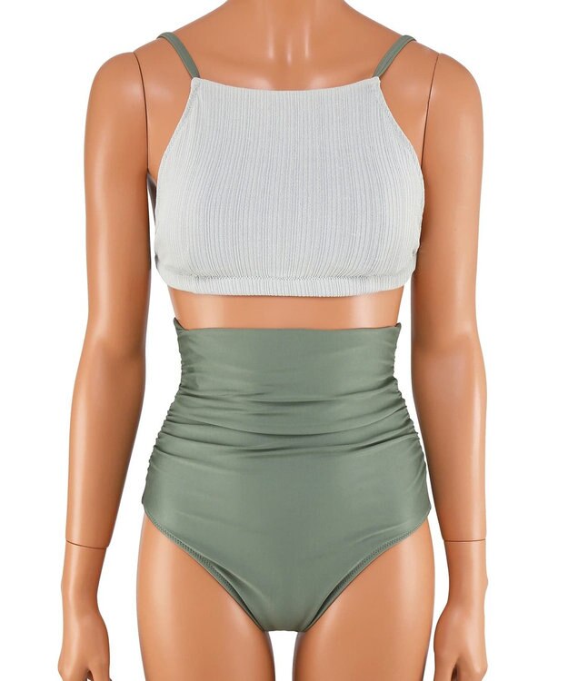 San-ai Resort（三愛水着楽園） 【SALE】トップス付き3点セット水着　9M　【San-ai Resort（サンアイリゾート）】 グリーン