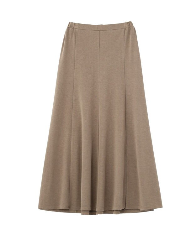 YECCA VECCA 【接触冷感】カットマーメイドスカート Dark Beige