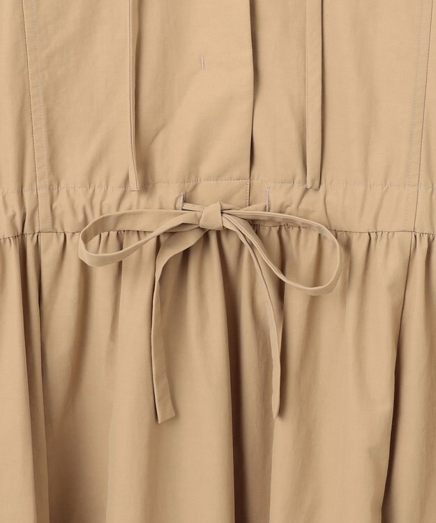 #Newans 【撥水加工/洗濯機可能】ドルマンスリーブドロストワンピース ベージュ