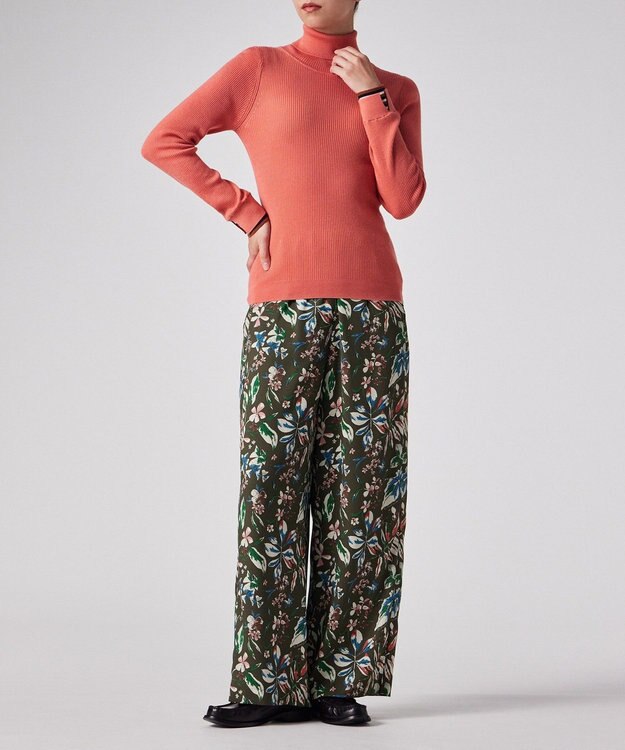 Paul Smith Number Floral ワイドパンツ カーキ